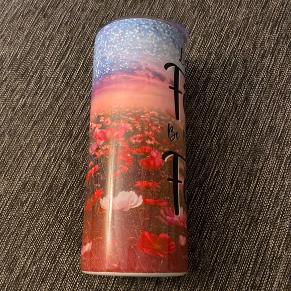 Faith Over Fear 20oz. Tumbler NWT Handmade - Picture 5 of 7